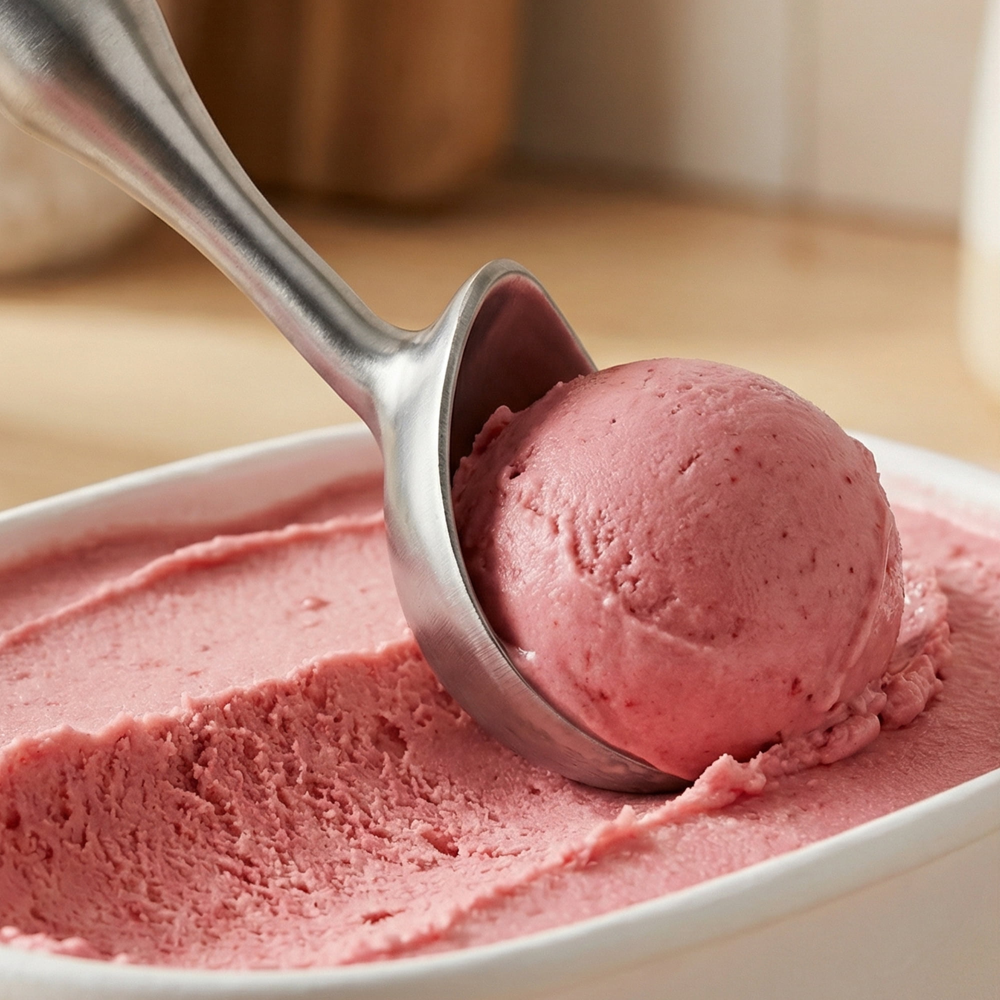Unique Bargains Stainless Steel Ice Cream Scoop for Use and Cleaning Silver 8.1in