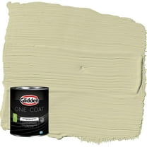 Glidden One Coat Canary Grass / Green Flat Interior Paint with Primer, 1 Quart