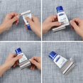 thumbnail image 4 of Toothpaste Squeezer, 3 Pieces Tube Squeezer Squeezer Stainless Steel Toothpaste Seat Holder Stand Rotating Toothpaste Dispenser for Bathroom, 4 of 8