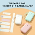 thumbnail image 3 of NIIMBOT Cable Label Maker Tape (0.49" x 4.29") Printer Sticker Paper with Self-Adhesive for D11/D110/D101/H1/H1S,1 Roll of 65 (Blue), 3 of 6