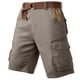 thumbnail image 2 of pstuiky Pantalones cortos de gimnasio para hombre, Pantalones cortos casuales de moda para hombre con múltiples bolsillos, estilo cargo, para trabajo, lisos Pantalones cortos de baloncesto, 2 of 4