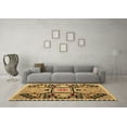 thumbnail image 3 of Ahgly Company Indoor Square Abstract Brown Modern Area Rugs, 5' Square, 3 of 4