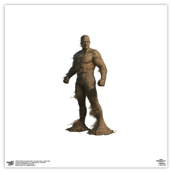 Gallery Pops Marvel Spider-Man: No Way Home - Sand Man Wall Art, Unframed Version, 12" x 12"