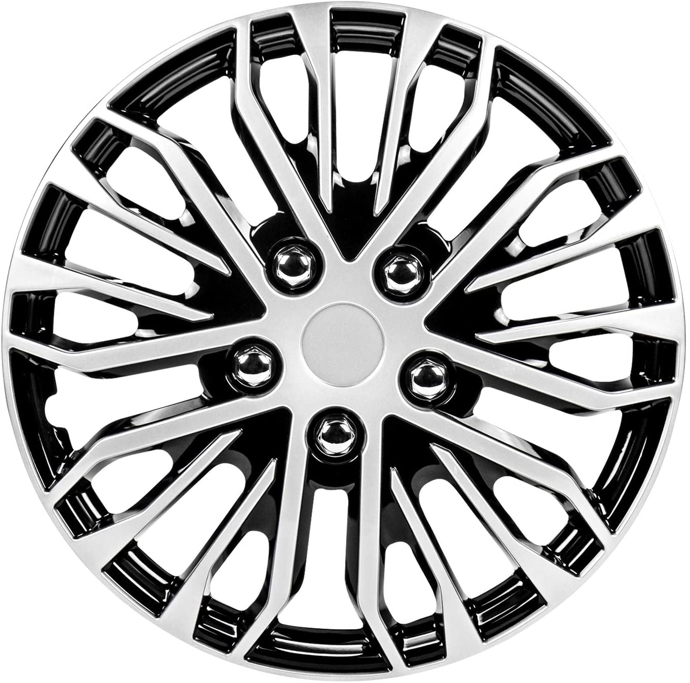 Pilot Automotive WH14114SB 14 Inch Universal Hubcap Wheel Covers for