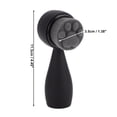 thumbnail image 4 of 1 Pc Cepillo de limpieza de pelo de fibra de silicona suave, pata de gato, doble cara, negro 4.45"x1.69", 4 of 4