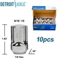 thumbnail image 6 of Detroit Axle - Front Drilled Rotors Brake Pads Wheel Hub Bearings w/20pc Wheel Lug Nuts Replacement for 2007-2009 Dodge Durango Aspen - 26pc Set, 6 of 7