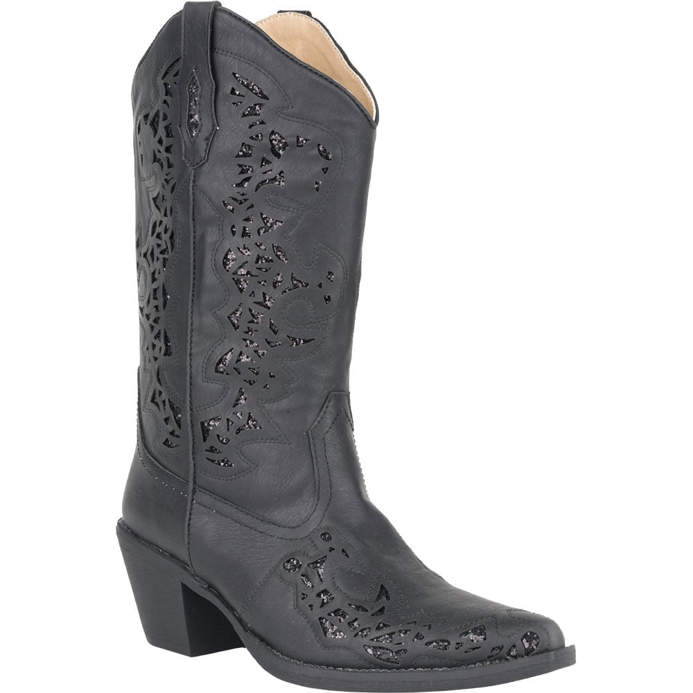 Roper Roper Alisa Snip Toe Womens Western Cowboy Boots Mid Calf Low