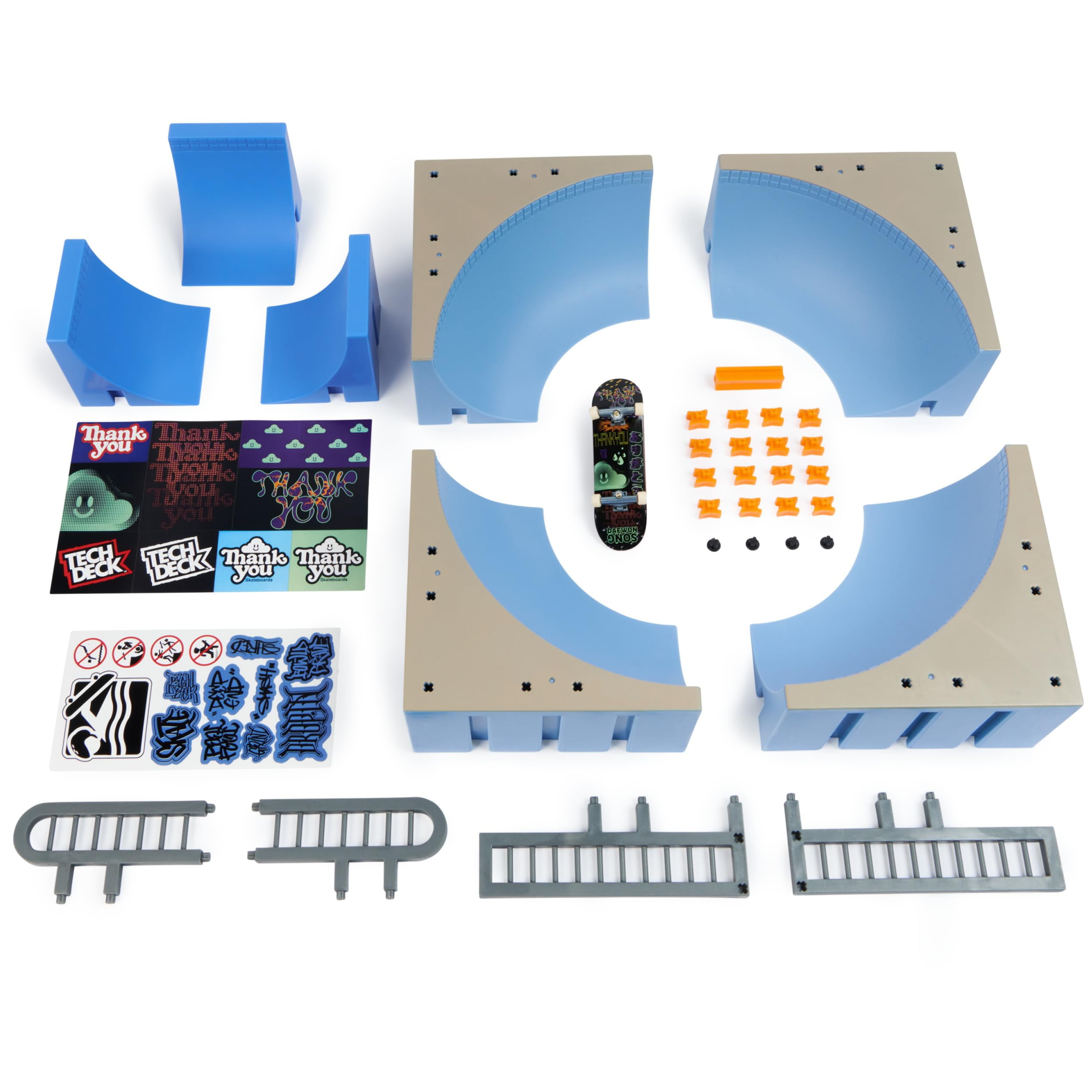  Tech Deck, Bowl Builder X-Connect Park Creator, Customizable  and Buildable Ramp Set with Exclusive Fingerboard, Kids Toy for Ages 6 and  up : Everything Else
