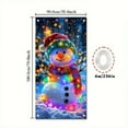 thumbnail image 3 of Uxgjfwu Christmas Door Cover with Snowman Design, Holiday Party Decoration Door Hanging, Festive Door Front Decor for Seasonal Display, Entryway Decor, 3 of 7