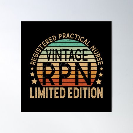 Vintage Rpn - Limited Edition Poster Wall Art, Modern Wall Decor, 16x16 UNFRAMED