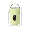 thumbnail image 3 of ZZHZGZ Canada Clearance Sale Multifunctional Portable Cooking Mini Ceramic Glazed Inner with Steamer and 12 Hour Timer For Meals, 3 of 7