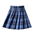thumbnail image 4 of XIAONU Women's Plaid Pleated Skirt High Waist Student Uniform Bottom, 4 of 4