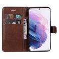 thumbnail image 4 of Nalacover Wallet Case for Samsung Galaxy S23 Plus, Card Slots Holder Magnetic Clasp Premium Luxury PU Leather Flip Folio Cover with Kickstand Wrist Strap Soft Silicone Shockproof Case,Brown, 4 of 7