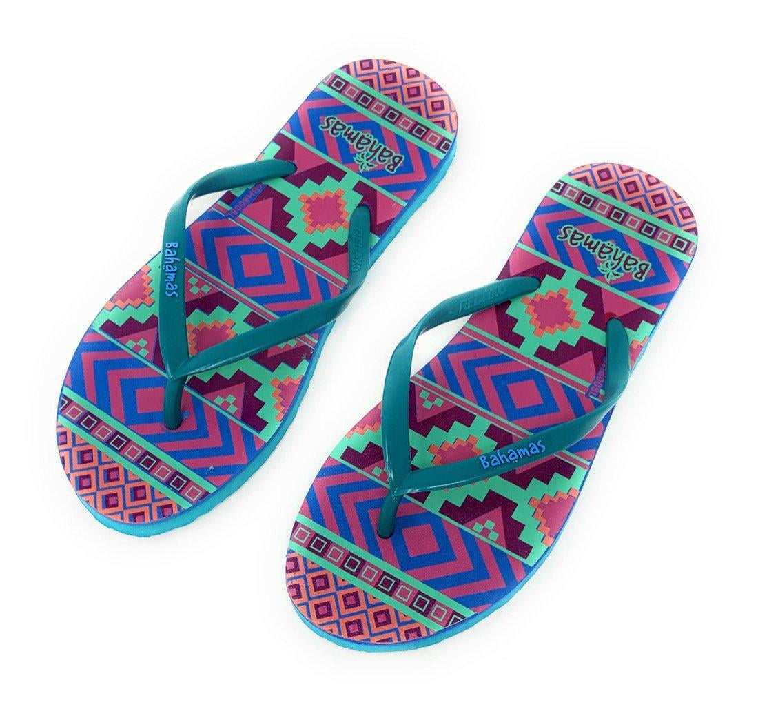 Relaxo Bahamas Beach Flip Flops Sandals Slippers for Women with