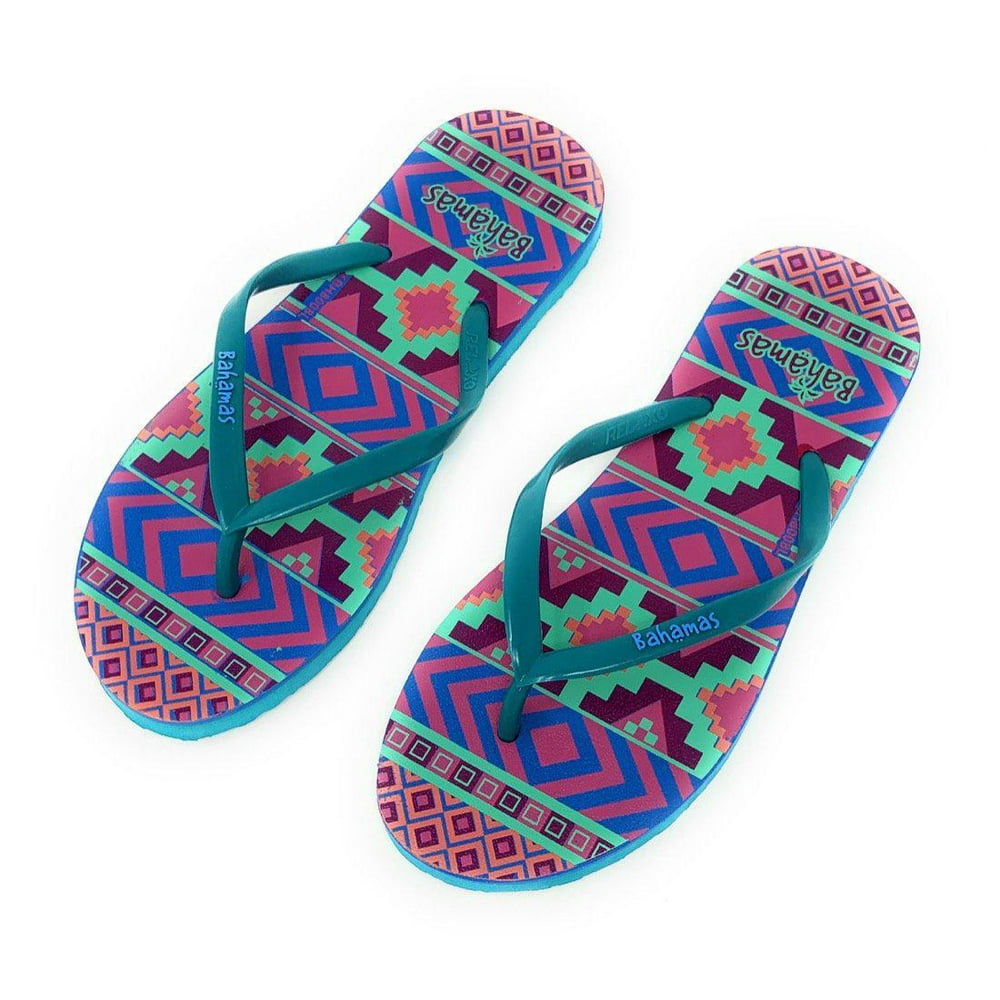 Relaxo - Bahamas Beach Flip Flops Sandals Slippers for Women with ...