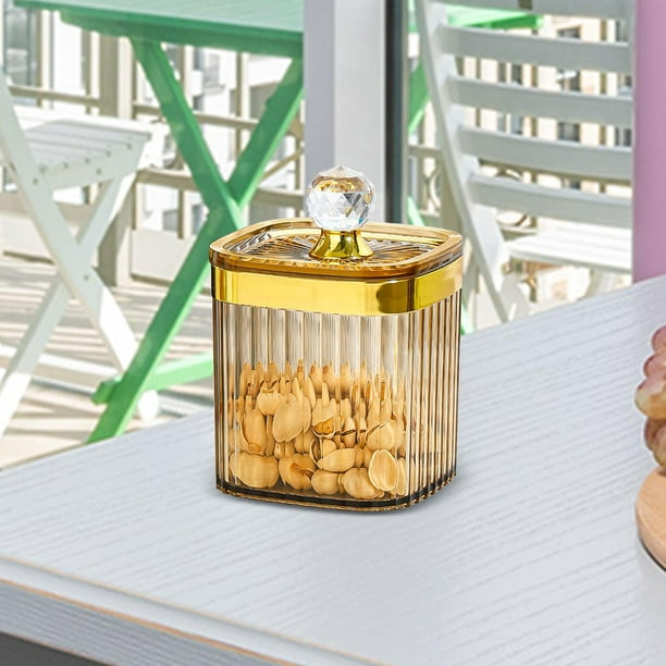 Tarro de almacenamiento hermético, recipiente de almacenamiento de alimentos con tapa, bote de nueces de café, bote de alimentos para pasta de cereale Marrón