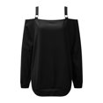 thumbnail image 4 of EDFBUYKRS Womens Sparkly Long Sleeve Sequin Top Glitter Blouse for Holiday Evening Party Club Night Neck Concert Shirts Xxl, 4 of 5