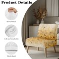 thumbnail image 7 of ZIATUBLES Slipper Chair Slipcover Soft Non-Slip Accent Chair cover Stretch Spandex Couch Slipcover with Elastic Band Removable Washable Chair Furniture Decor Protector Cover, Sunflower Butterfly, 7 of 7
