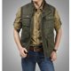 thumbnail image 3 of Chalecos de otoño para hombre, chaqueta táctica de fotógrafo sin mangas, chaleco informal de algodón con múltiples bolsillos, chaleco para hombre, abrigo de talla grande, 3 of 5
