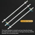 thumbnail image 4 of Uxcell 6-Pack Fully Threaded Rod, M4x150mm 201 Stainless Steel Right Hand Thread Bar Studs with Hex Nuts and Washers, 4 of 7