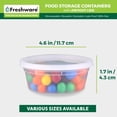 thumbnail image 3 of Recipientes de almacenamiento de alimentos Freshware de 8 onzas [juego de 50] con tapas, 3 of 8