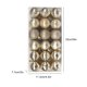 thumbnail image 5 of 30 piezas de bolas de Navidad adornos inastillables decoraciones para árboles de Navidad juego de bolas colgantes para decoración de fiesta de Kits de decoración para fiestas Dorado champagne Inteprter HA007626-13B, 5 of 6