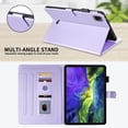 thumbnail image 4 of for iPad Air 13 inch (2025 M3/2024 M2) Case, Rhombus Pattern Multiple Viewing Angles Stand Slim Folio Cover (Purple), 4 of 7