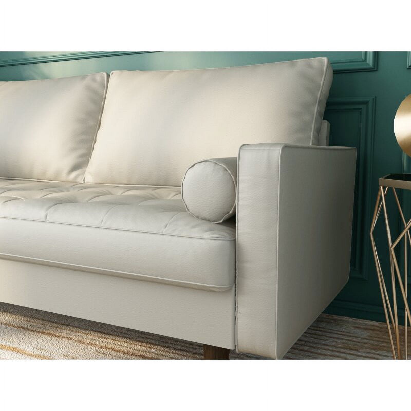 Selzer 69.68'' Vegan Leather Square Arm 3 seater Living Room Sofa