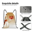 thumbnail image 6 of Kdxio Christmas Snowman Gift Print Drawstring Backpack Bag,Waterproof Draw String Back Sack, Gym Drawstring Bags Swim Bag For Unisex, 6 of 9