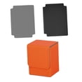 thumbnail image 1 of Caja para baraja de cartas DYNWAVEMX Cuero PU multifuncional 2 divisores 3,1x3x4 pulgadas Naranja, 1 of 8