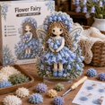 thumbnail image 4 of 3D Flower Fairy Fabric Poke Art Kit DIY Educational Craft Toy for Kids Handmade Art Project Birthday Gift Home Desk Decor Party Favor, 4 of 4