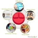 thumbnail image 2 of Platos de silicona para niños pequeños - Juego de 3 piezas, platos de bebé divididos, aptos para lavavajillas y microondas, platos de silicona de grado alimenticio para niños con divisores Xemadio WMSS-155, 2 of 7