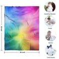 thumbnail image 4 of Rainbow Tie Dye Swirl Pattern Blanket,Comfortable Soft Flannel Throw Blanket,All Season,Warm Lightweight Blankets for Sofa Bed Couch Living Room Chair,30"x40", 4 of 4