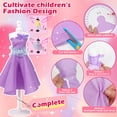 thumbnail image 4 of 700 Pcs Fashion Designer Kit for Girls, DIY Arts & Crafts Kit with 4 Mannequins, Doll Clothes Making Sewing Kit, Girls' Birthday and Christmas Gifts for Age 6-12, 4 of 7