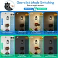 thumbnail image 5 of OPAXIS Motion Sensor Outdoor Lighting Wall Mount, Black 100% Aluminum Front Porch Light Dusk to Dawn, Waterproof Outdoor Motion Sensor Lights, Anti-Rust Outside Lights for House, Garage, Doorway, 5 of 11