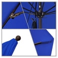 thumbnail image 2 of California Umbrella Venture 11' Bronze Market Umbrella in Royal Blue, 2 of 3