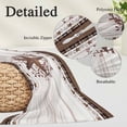 thumbnail image 3 of Texas Star Vintage Throw Pillow Covers, Red Berry Retro Art Brown White Wooden Soft Breathable Pillow Cases with Invisible Zipper, Toddler Pillowcases for Couch Bed Sofa Chair 12x20 Inches, 3 of 9