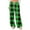 Green_03#1029Z, variant on Plaid Womens Flannel Pants Fuzzy Winter Warm Thermal Womens Pj Bottoms Wide Leg Drawstring Sleep Pant