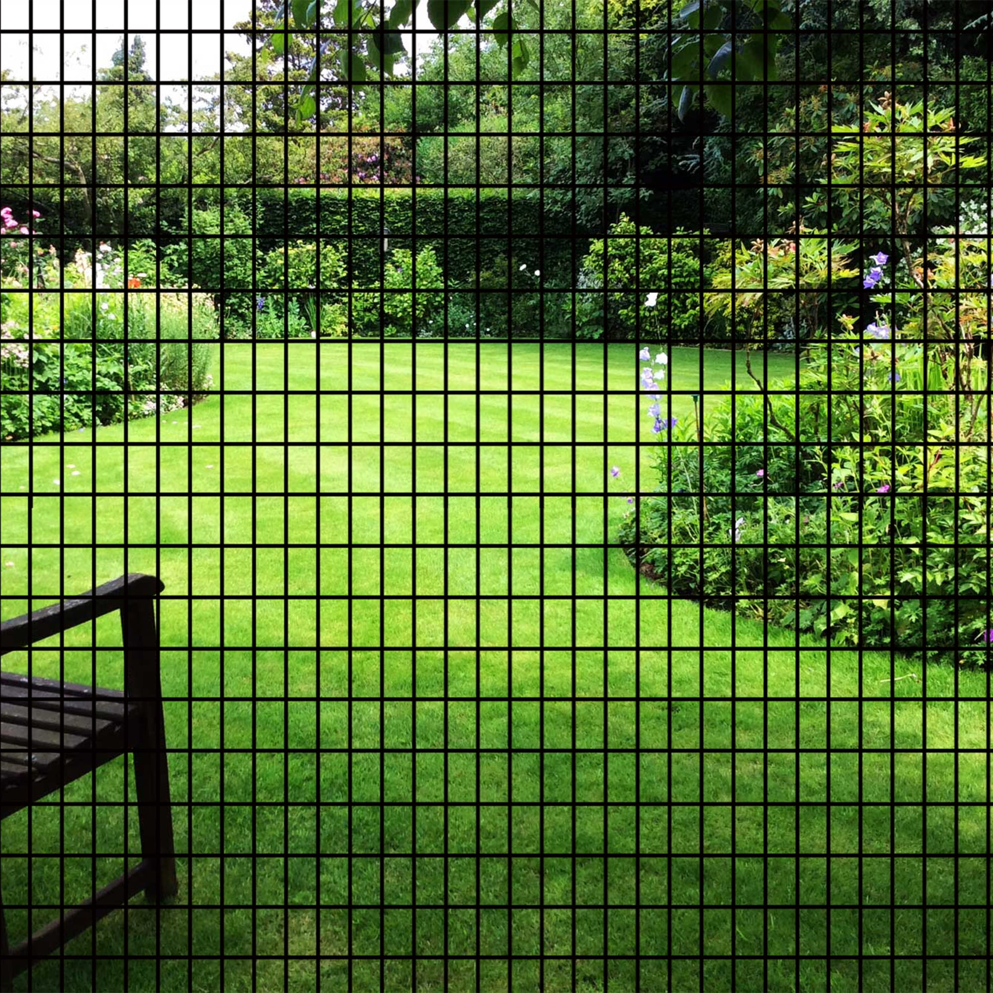 36in x 50ft Black Vinyl Coated Hardware Cloth Welded Wire Mesh fence, PVC Coated Welded Chicken Wire Fencing, Metal Garden Plant Fencing for Chicken Coop and Home Improvement