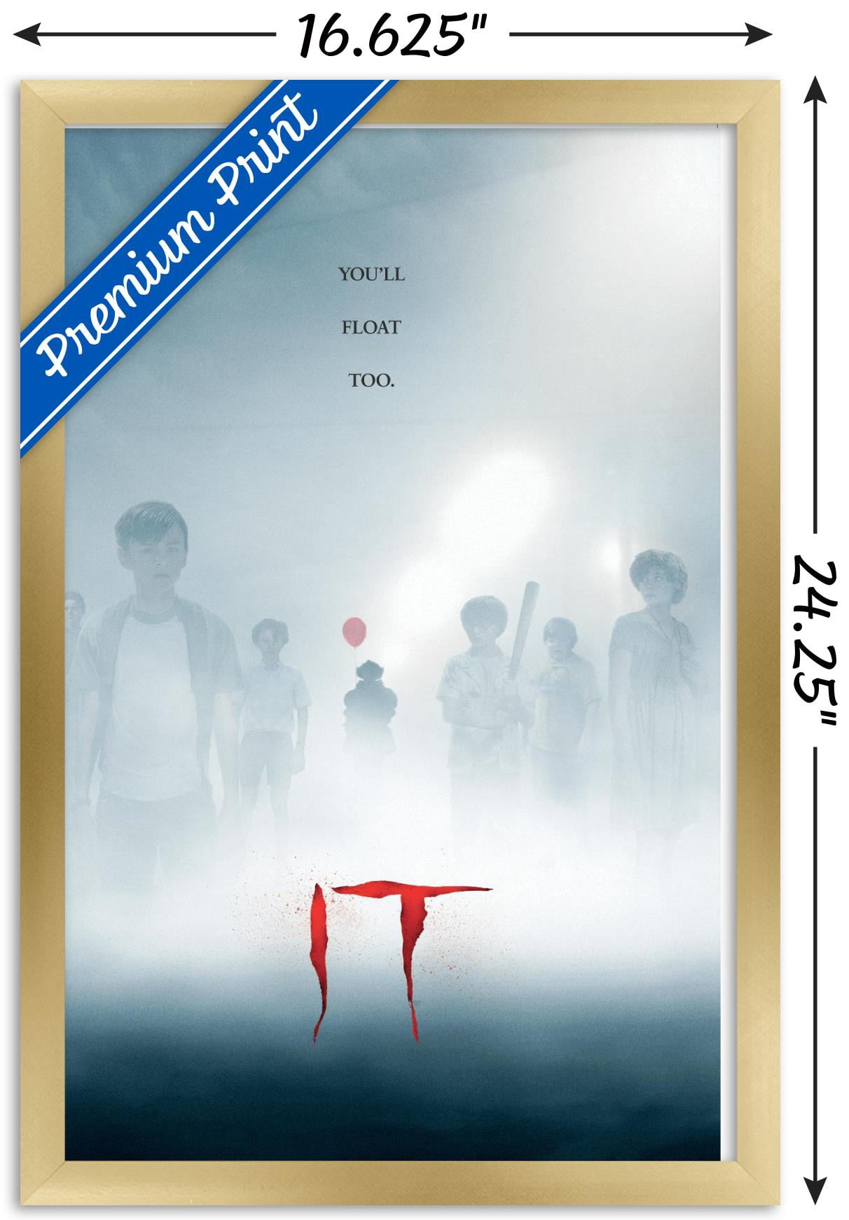IT - Mist Wall Poster, 14.725" x 22.375", Framed