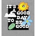thumbnail image 2 of It's A Good Day To Be Good Adult Heather Gray Crew Neck Short Sleee Tee-Medium, 2 of 2