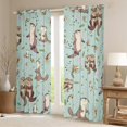 thumbnail image 2 of Homewish Kawaii Otter Black Out Curtains for Preppy Child,Cartoon Animal Curtains Pack of 2 (42x63 Each),Koi Fish Bedroom Curtains,Luxury Bedroom Decor, 2 of 6
