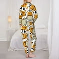 thumbnail image 5 of Bingfone Womens Pajama Sets Giraffes Head Print,Long Sleeve Loungewear Pajamas Set-Large, 5 of 9