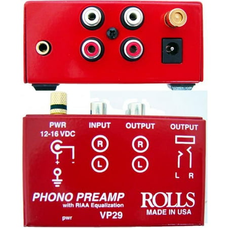 - Rolls VP29 Vinyl Turntable Phono Preamp