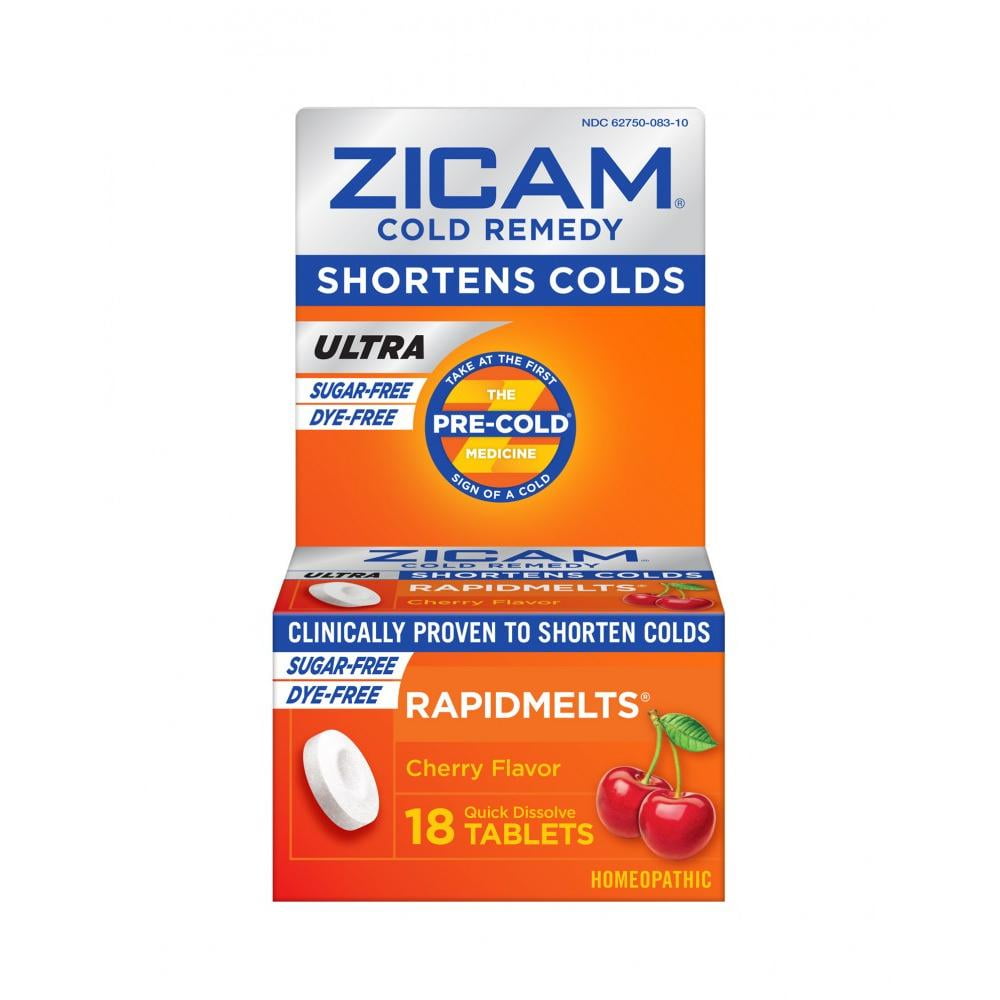 Zicam Ultra Cold Remedy Rapidmelts, Cherry Flavor, 18 QuickDissolve