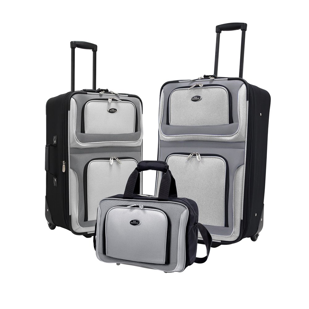 U.S. Traveler New Yorker 3Piece Luggage Set in Gray