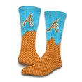 thumbnail image 3 of Unisex ISlide Atlanta Braves Ice Cream Drip 2-Pack Lifestyle Crew Socks Set, 3 of 3