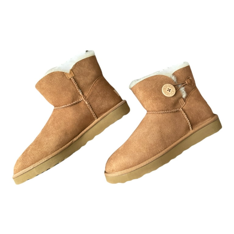 UGG Women's Sheepskin High-Top Mini Bailey Button II Boots UGG Women's Sheepskin High-Top Mini Bailey Button II Boots