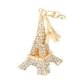 thumbnail image 4 of Bunblic Paris Keychain French Souvenirs Keychain Party Favors Metal Key Holder Purse Charm Metal Key Chain Gift Bag Pendant Accessory white, 4 of 8
