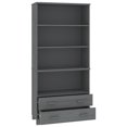 thumbnail image 3 of vidaXL Highboard HAMAR Solid Wood Pine Dark Grey, 3 of 5